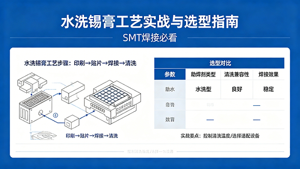 水洗锡膏工艺实战与选型指南